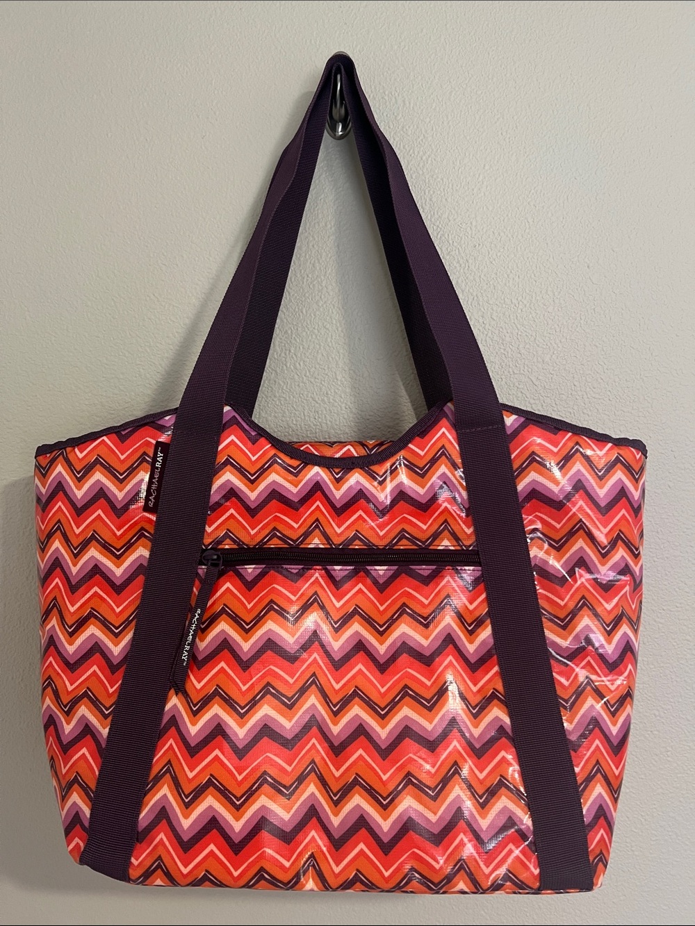 Rachael Ray chevron patterned tote